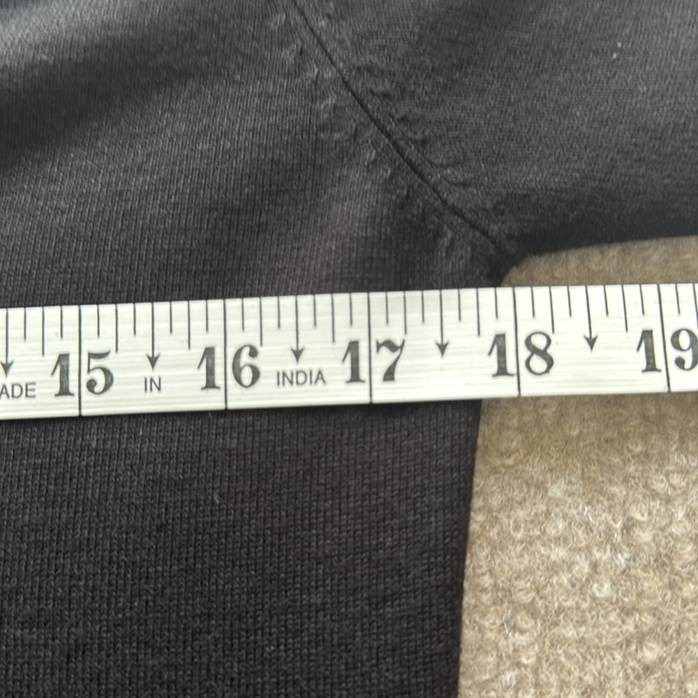 The Style Box Basic Black Button Down Cardigan w/Front Pockets see measurements - Picture 5 of 7